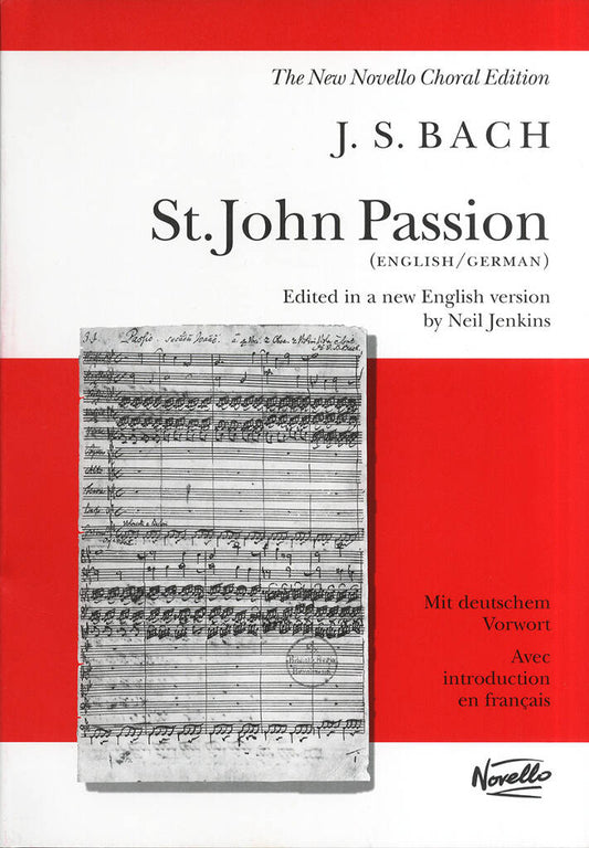 St. John Passion - JS Bach vocal score